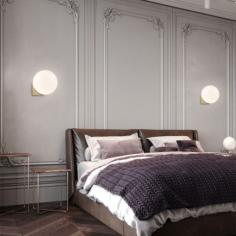 Modern Golden Wall Light Sconces Globe Wall Lighting for Home