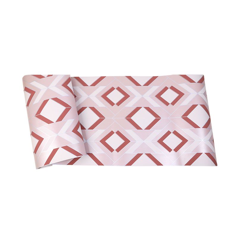 Colorful Harlequin Wallpaper Roll for Guest Room Nordic Wall Covering, 20.5"W x 33'L