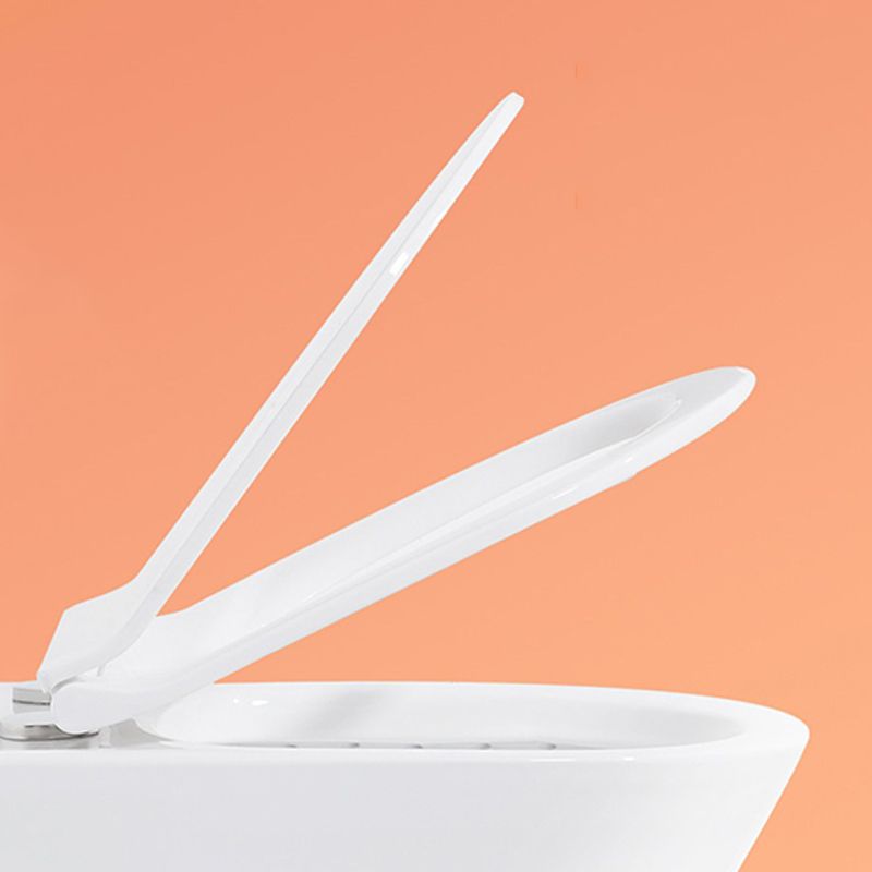 Modern One Piece Toilet Floor Mounted White Toilet Bowl with Seat for Washroom