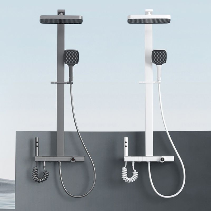 Modern Shower System Metal Thermostatic Massage Wall Mounted Shower Faucet