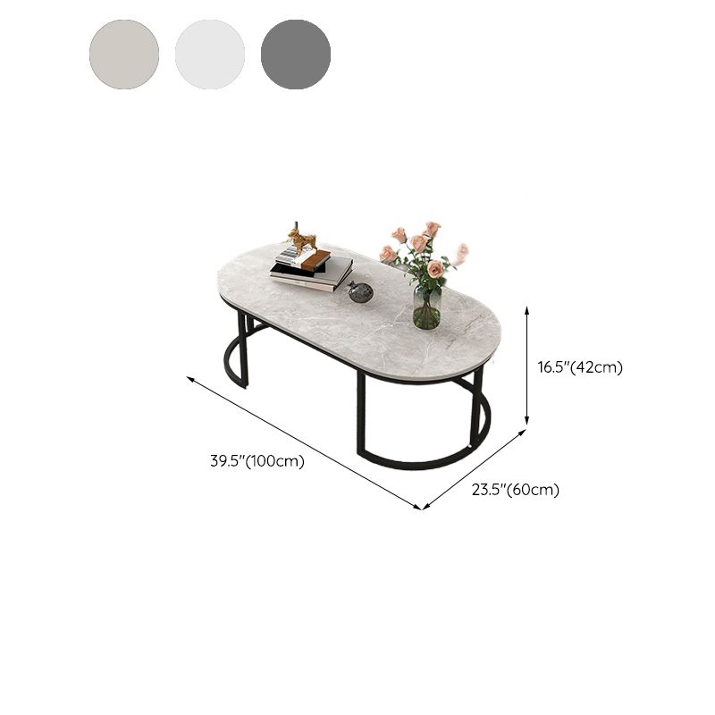 16"H Contemporary Coffee Table Single Wood Coffee Cocktail Table