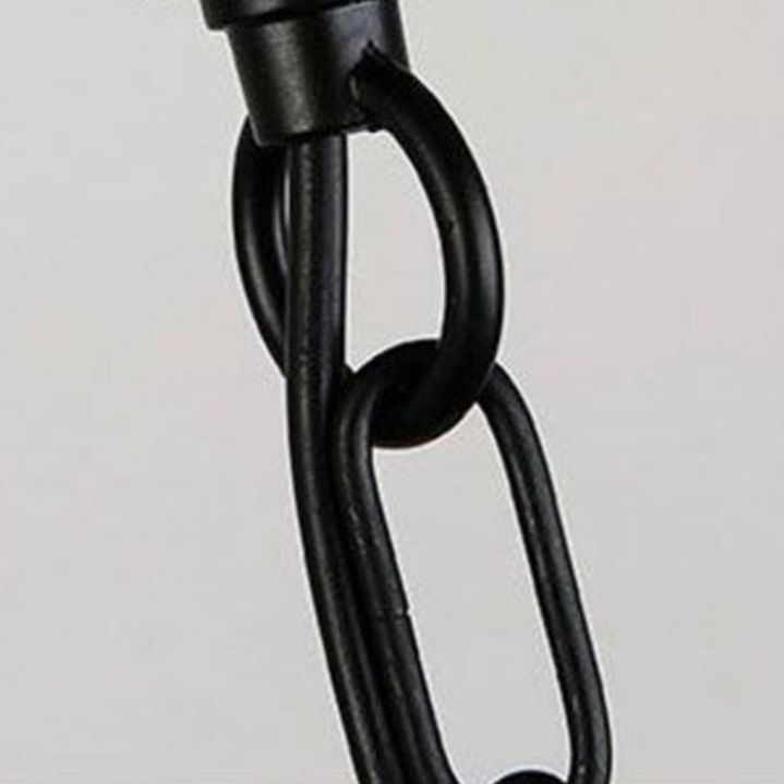 Industrial Hanging Ceiling Light Metal Pendant Lighting Fixtures in Black Finish