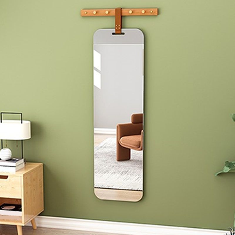 Wall-Mounted Hall Stand with Mirror Included Hall Tree for Living Room