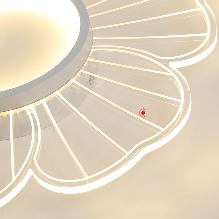 Transparente Streifenspülung Deckenleuchte Acryl -LED -Blütendecke Leuchte für Schlafzimmer