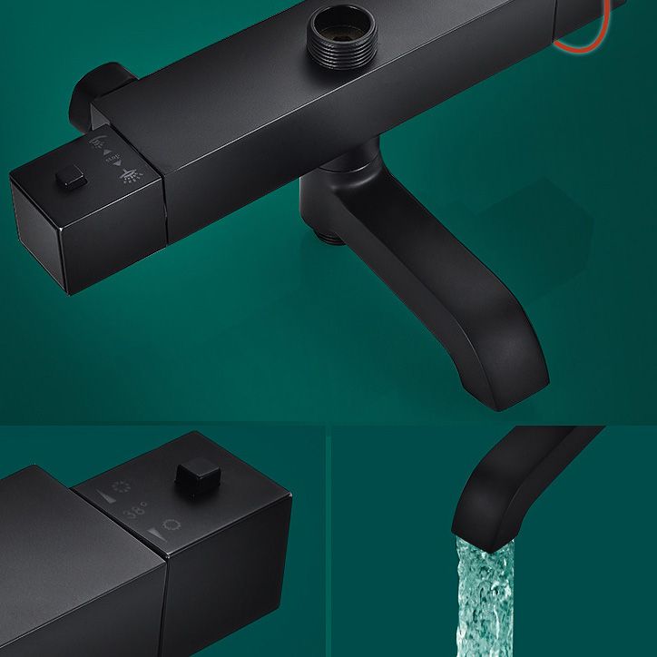 Adjustable Spray Pattern Shower Combo Metal Shower Faucet Arm Shower Head with Slide Bar