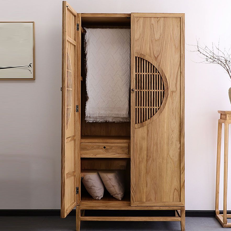 Modern Style Wardrobe Cabinet Clothes Rail Wooden Wardrobe Armoire