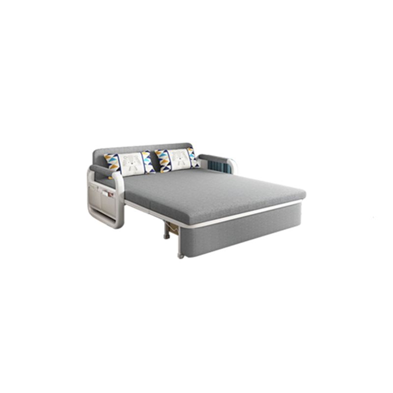 Cotton Blend Slipcovered Convertible Contemporary Bed Sofa Couch