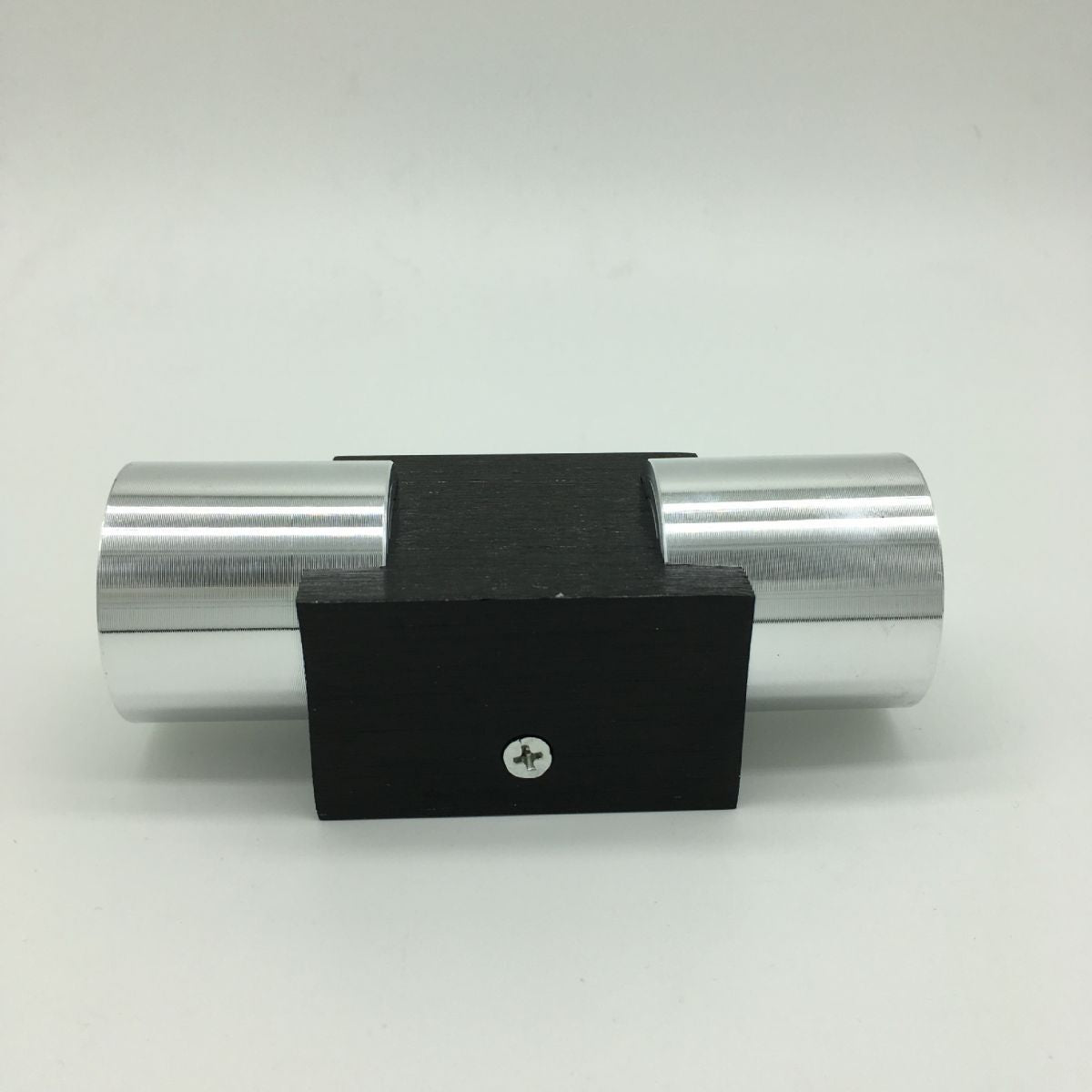 Half Cylinder Shade Wall Lighting Modern Style Metal 2 Lights Sconce Lamp in Chrome