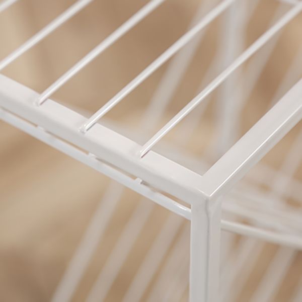 9.84"W Bookshelf Contemporary Style White Bookcase for Home Office