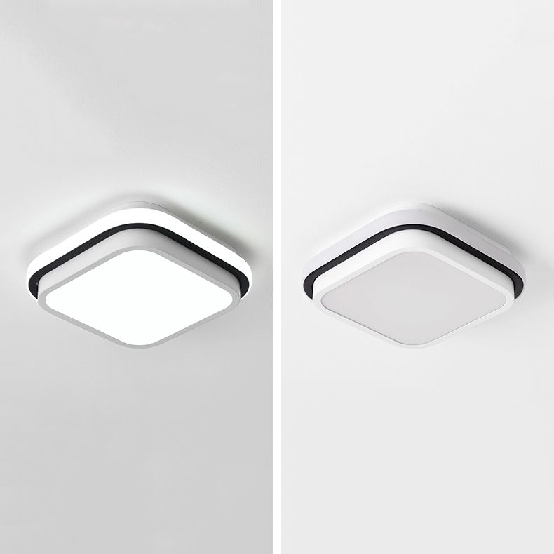 Accesorio de iluminación de techo LED de montaje empotrado contemporáneo, luz de montaje en techo para vestíbulo