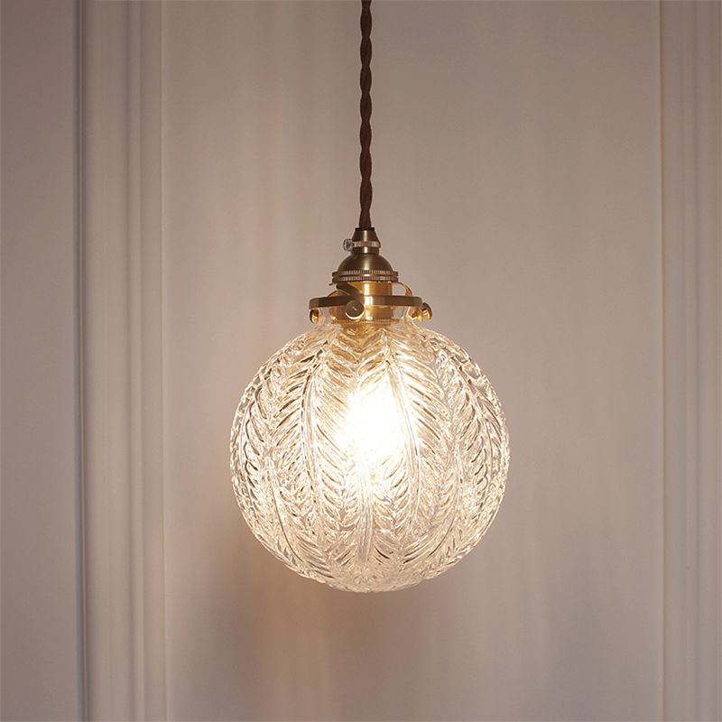 Sfera industriale Luce a soffitto Luce a sospensione a sospensione di vetro singolo per soggiorno