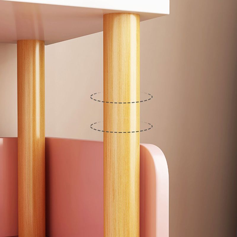 Contemporary Engineered Wood Book Shelf Vertical Open Bookcase