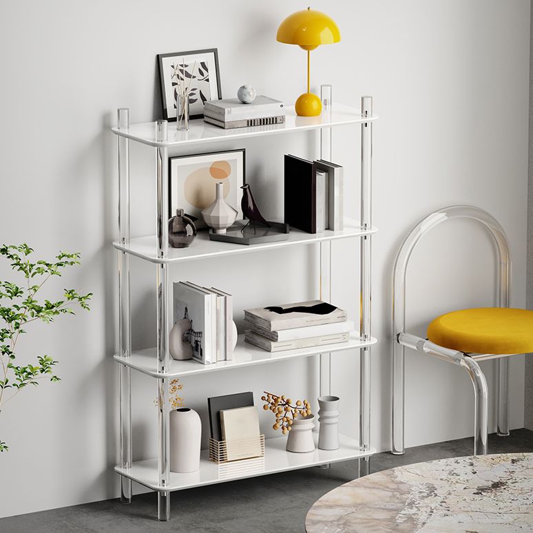 Acrylic Frame Bookshelf Open Storage Scandinavian Etagere Bookcase