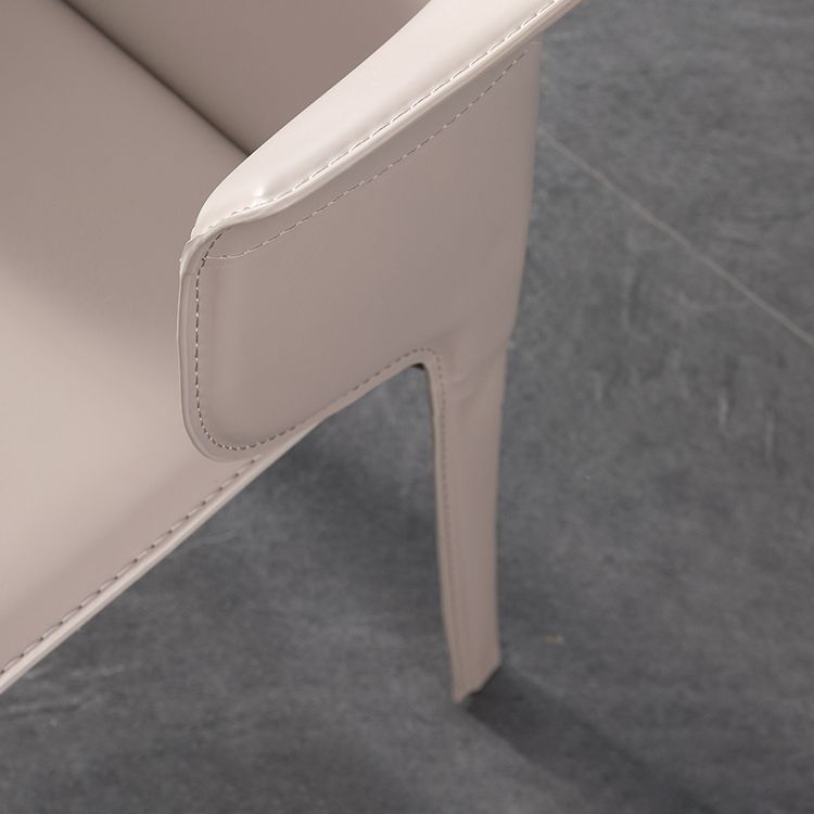 Designer Style Dining Arm Chair Matte Finish Wingback Single Dining Chair