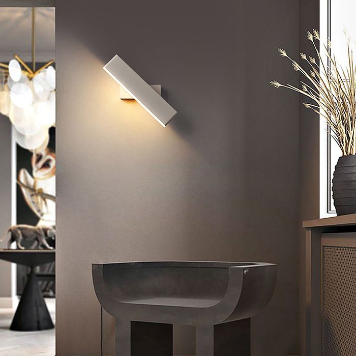 1 Light Geometry Wall Sconce Modern Style Metal Wall Lighting for Bedside