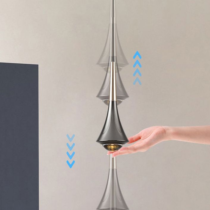 Aluminum Flared Pendant Light Fixture Simple LED Drop Lamp for Dining Room