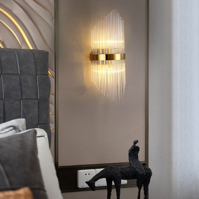 Forme géométrique Crystal Light Style moderne 2 lumières