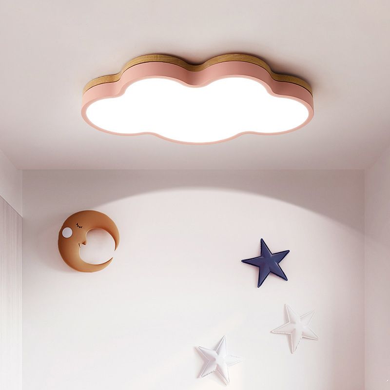 Cloud Flush Mount Light Fixtures 1 Light Acrylic Nordic Ceiling Lights Flush Mount