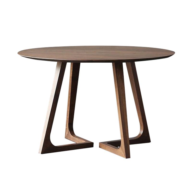 1/2/3/5/7 Pcs Modern Round Shape Solid Wood Dinette Table with Chair