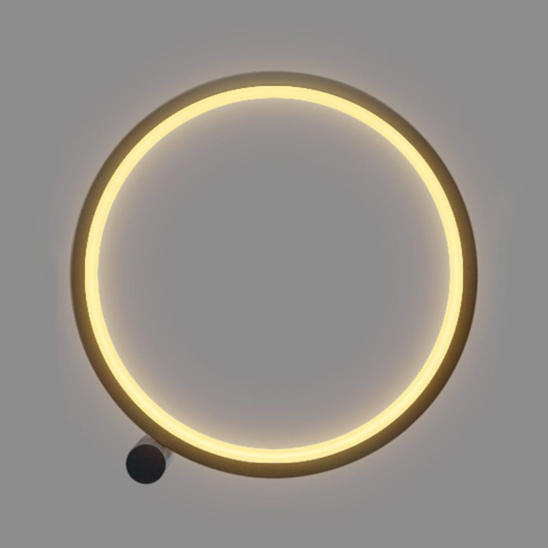 Metal Circle Table Lamp Nordic RGB Musical Rhythm Desk Lamp for Bedroom