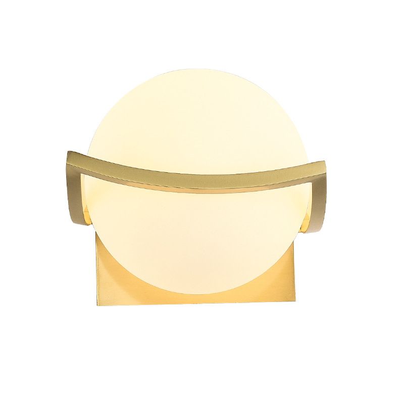 Contemporary Wall Sconce Globe Glass Sconce Lighting for Bedroom