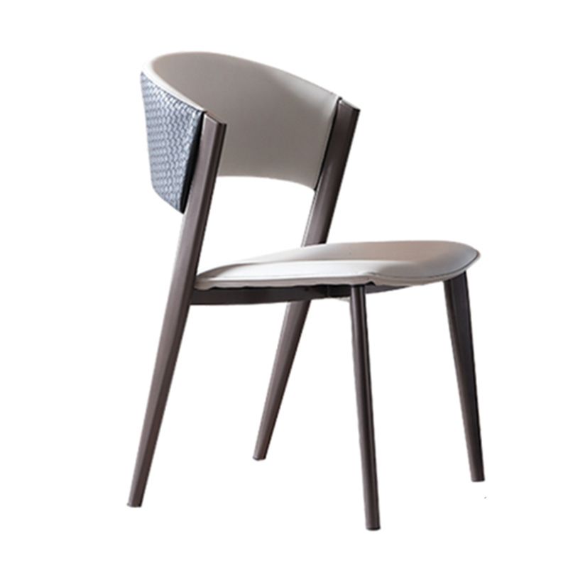 Modern Dining Set 1/5/7 Pcs Rectangle Marble Dining Table with Armless Chairs