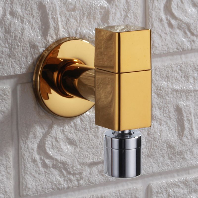 Glam Widespread Wall Mounted Bathroom Sink Faucet Knob Handle Brass Faucet