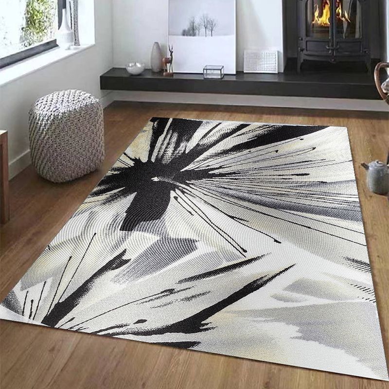 Alfombra artística de la alfombra de interior del área del patrón abstracto creativo alfombra del poliéster sin deslizamiento para sala de estar
