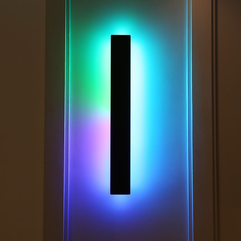 Modern Style Rectangular LED Wall Lamps Metal 1-Light Wall Lighting Ideas