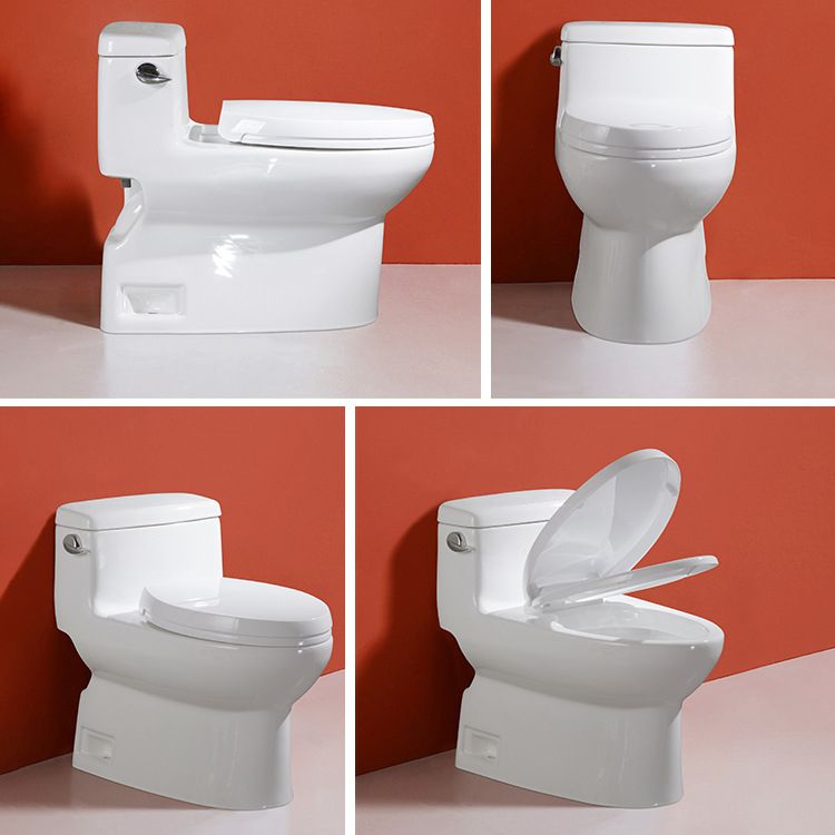 Traditional Seat Included One Piece Toilet Floor Mounted Toilet Bowl for Washroom