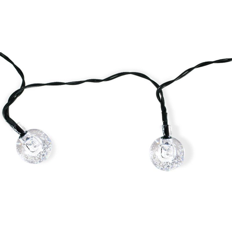 Modern Black Rope Light 50 Lights LED Global Outdoor Water Proof Light Post