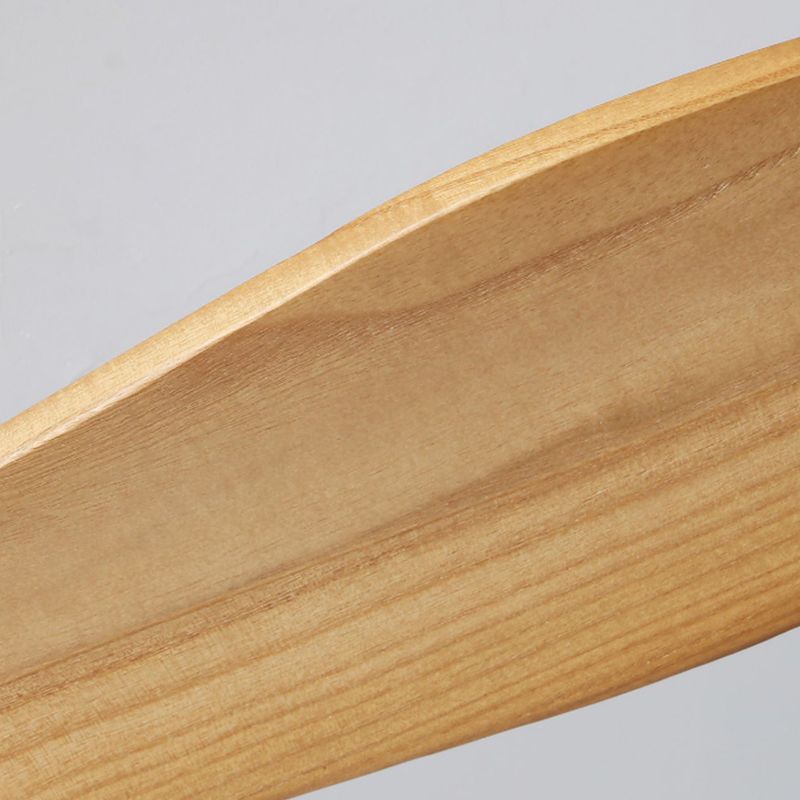 Wooden LED Ceiling Fan Light Fixture Contemporary Ceiling Lamp for Bedroom
