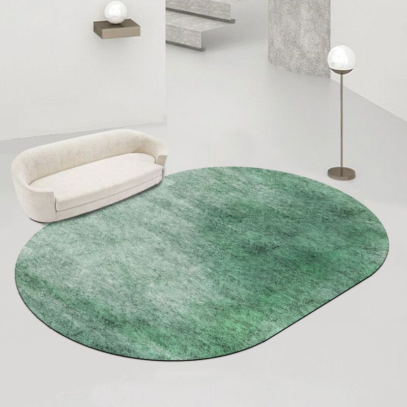 Modern Oval Carpet Minimalist Polyster Indoor Rug Washable Area Carpet for Living Room