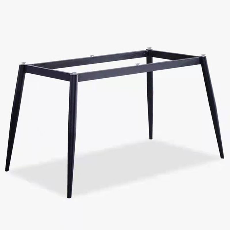 Rectangle 4 Legs Dining Table Industrial Sintered Stone Kitchen Table