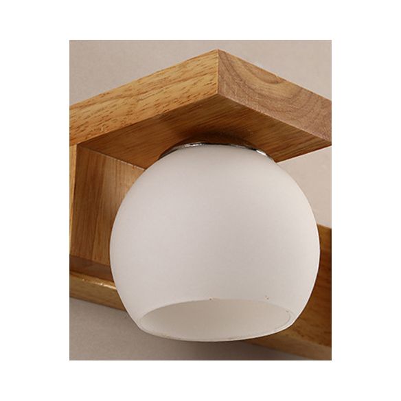 Cubic Vanity Light Modern Minimalist Style Wood Vanity Lamp