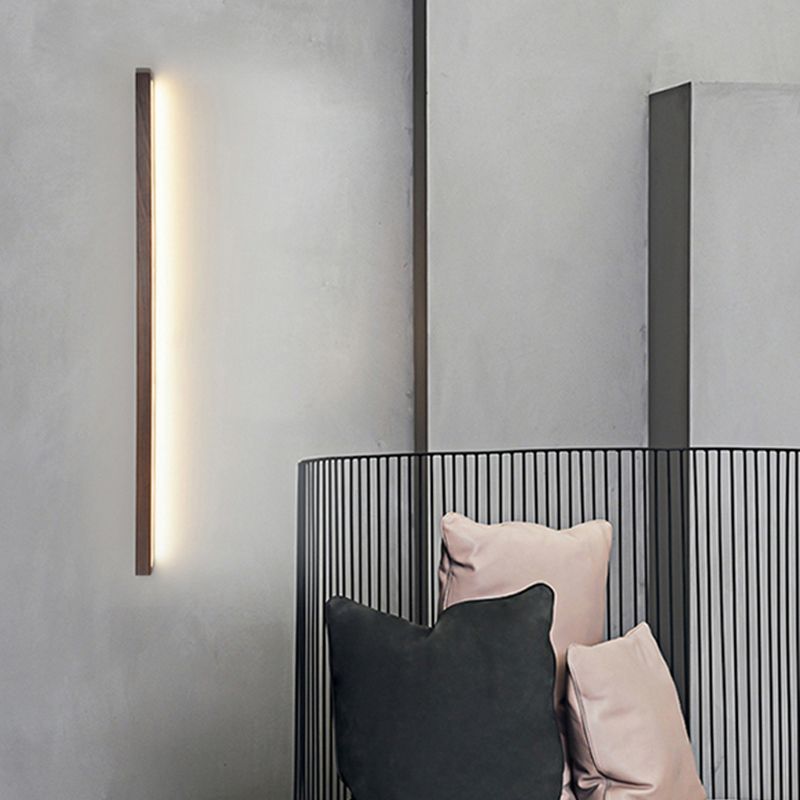 Modern Wall Light Fixture Simple Wooden LED Wall Light Sconce for Bedroom