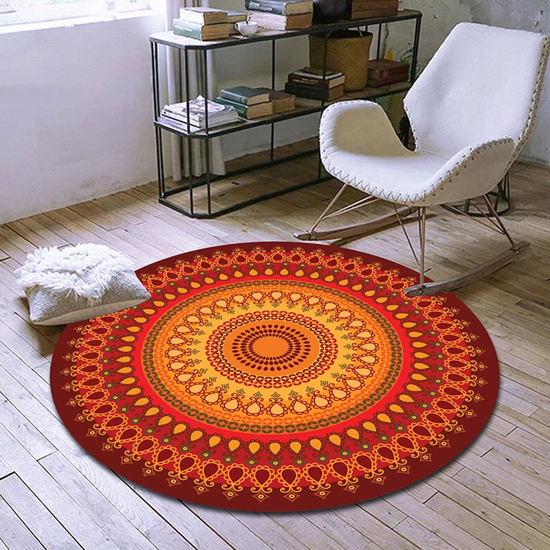 Exclusieve Marokkaans Tapijt Multi-gekleurde tribale bloemen Rug huisdiervriendelijke machine Wasbaar Non-slip Tapijt voor kamer