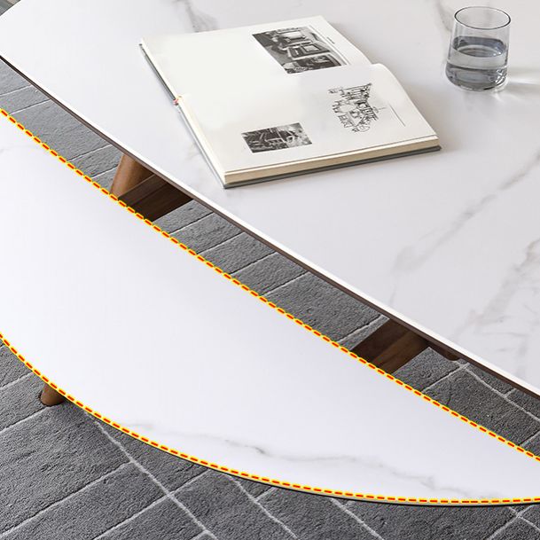 Modern Style Sintered Stone Dining Set Wood 1/2/4/5/7 Pieces Dining Set for Dining Areas