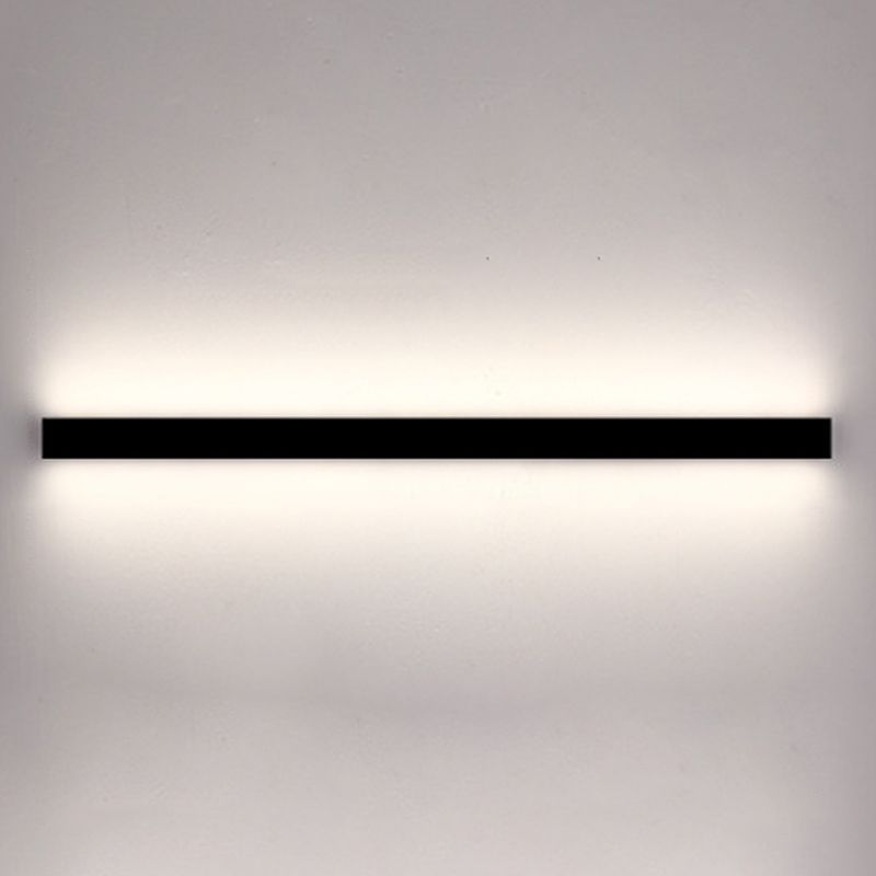 Estilo moderno Luces de apliques de pared lineal Metal 1 Ideas de iluminación de pared de luz