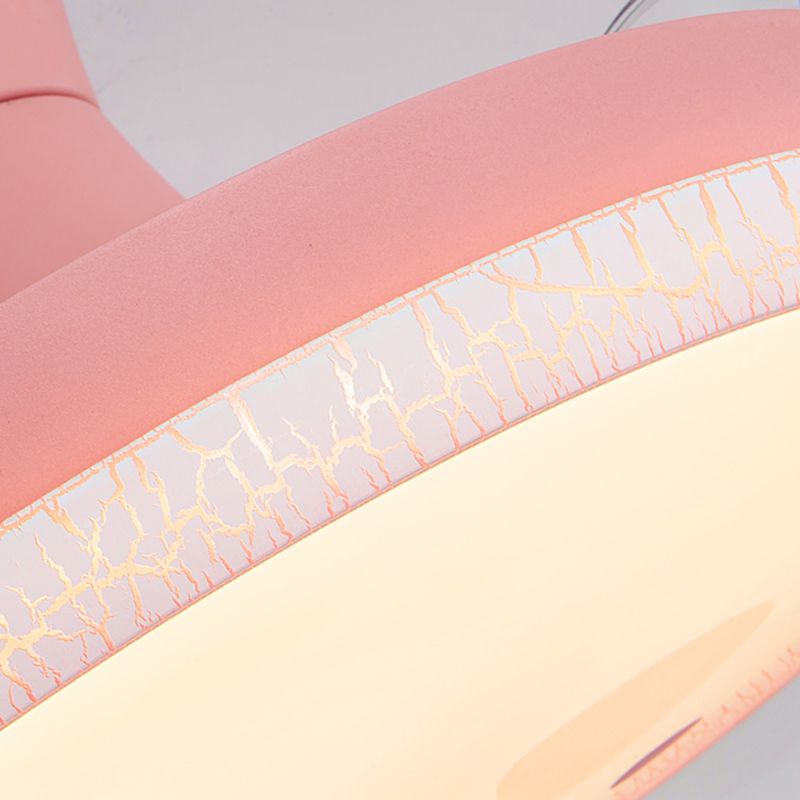 Kids Room LED LED Lampenfrequenzumbau Cartoon Halbflush-Licht mit unsichtbarer Klinge