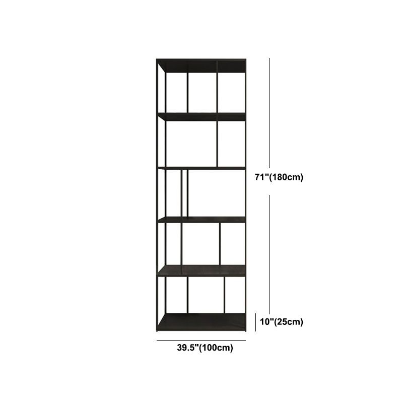 Modem & Contemporary Black Bookcase Etagere Metal Book Shelf