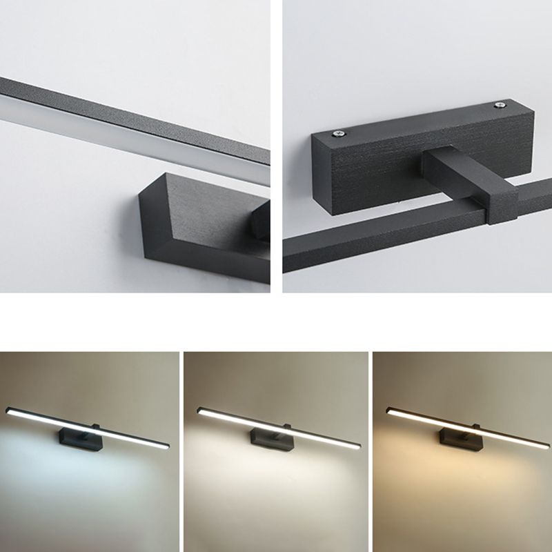 LED Mirror Cabinet Vanity Wall Light Anti-fogging Linear Vanity Sconce for Bathroom