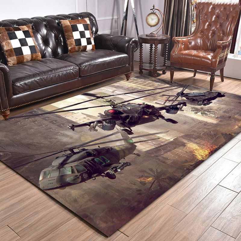 Novelty Area Rug Polyester 3D Printing Carpet Washable Area Carpet for Living Room