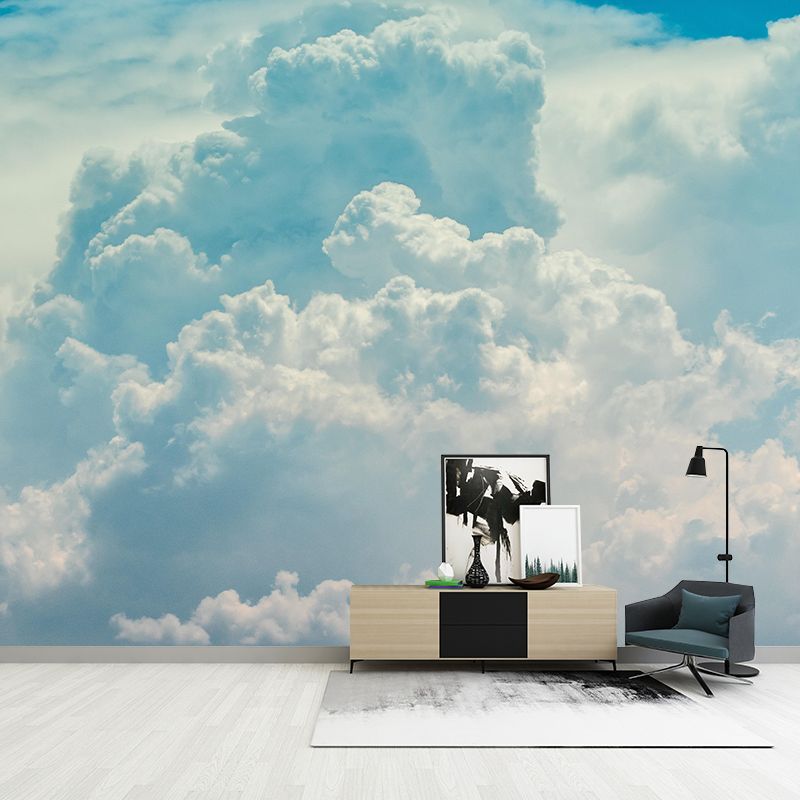 Clouds Landscapes Horizontal Photography Mural Eco-friendly Wallpaper for Home