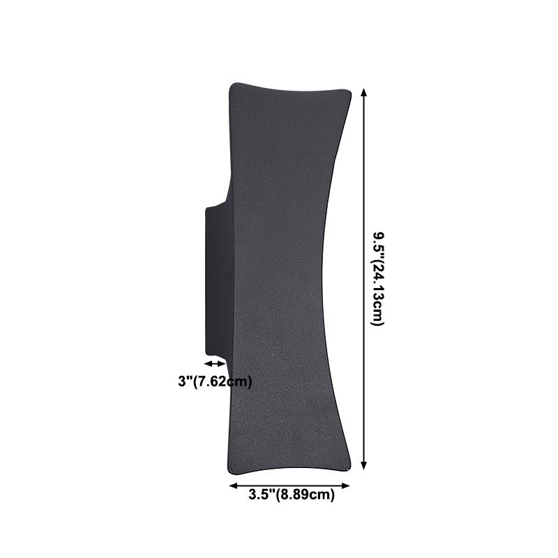 Moderne Aluminium Wandleuchten im Freien 2-Licht-Wandmontage für Garten