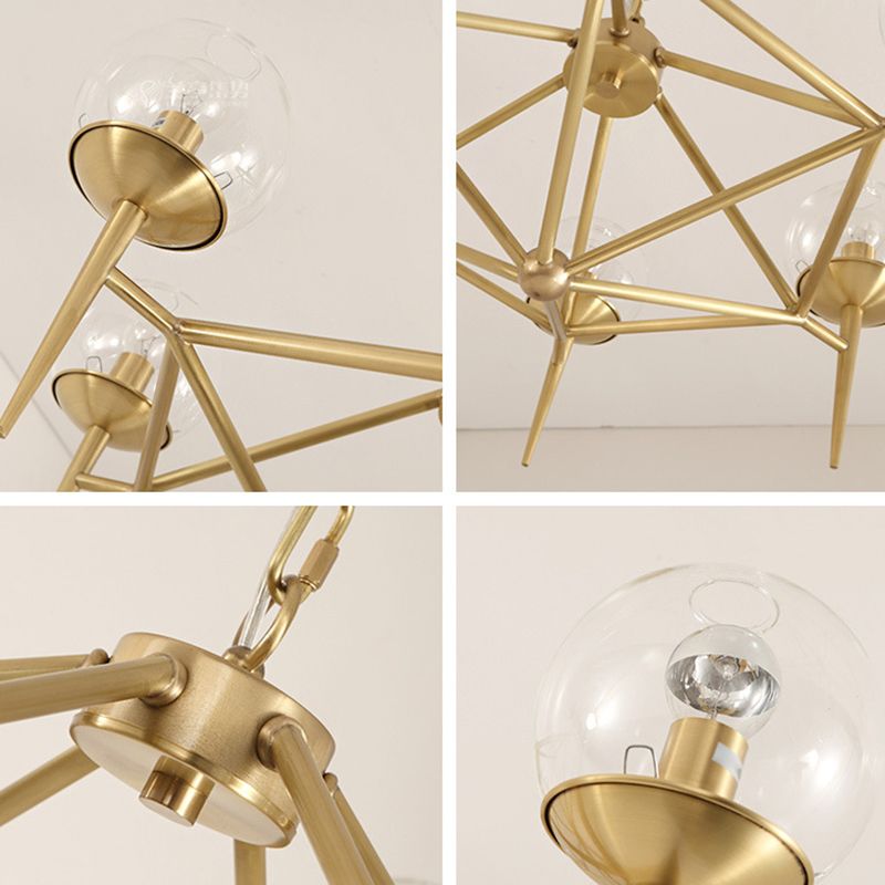 Pyramid Dinning Room Chandelier Pendant Light Glass Modernist Pendant Lighting Fixture