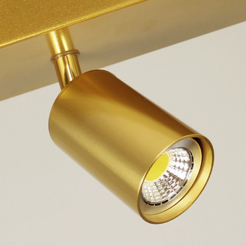 Geometry Shape Island Lights Modern Style Metal Island Lighting in Gold