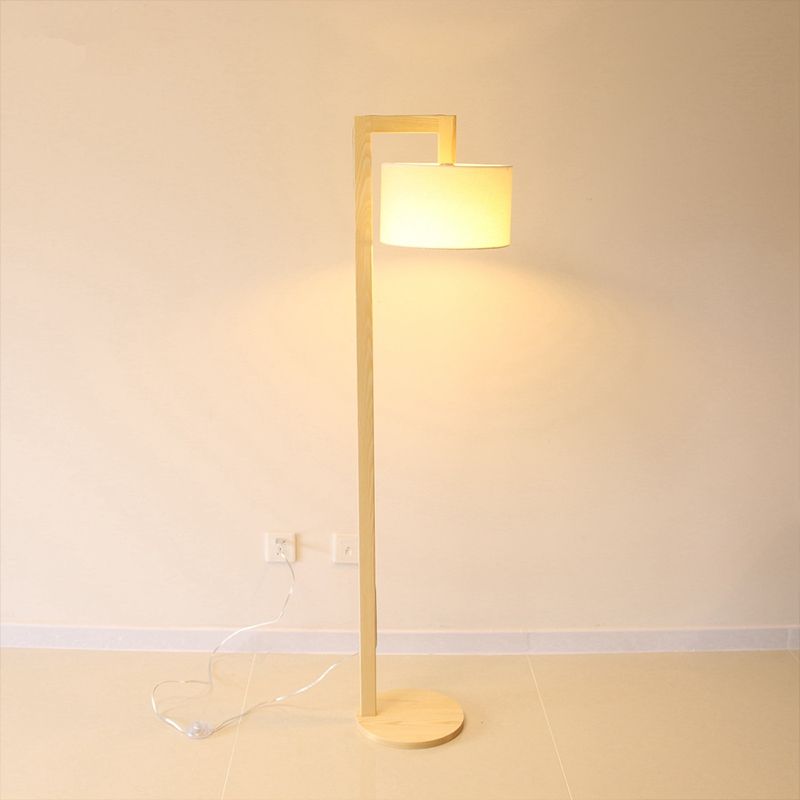 Cilindrische stof vloerlamp Minimalistisch