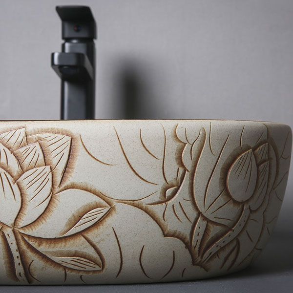 Porcelain Trough Bathroom Sink Modern Circular Trough Bathroom Sink