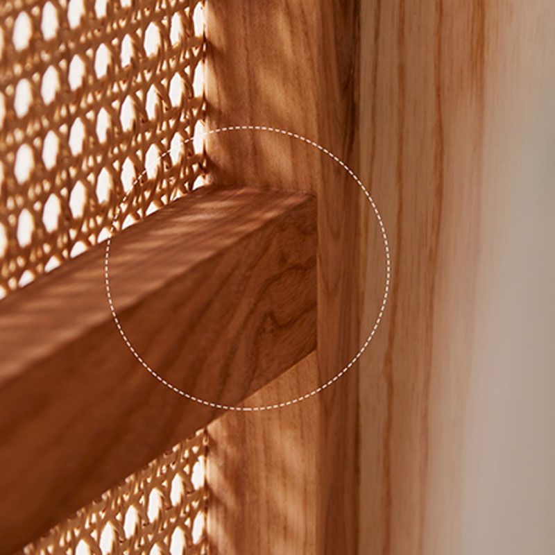 Modern Style Wardrobe Cabinet Solid Wood Wardrobe Armoire with Shelves